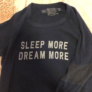 “Sleep more dream more” crew long sleeve